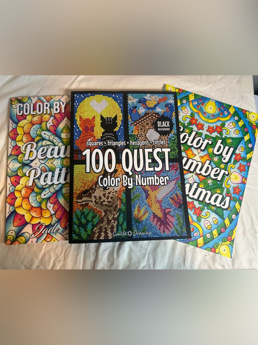 Color By Number Coloring Book Bundle 3 Pack